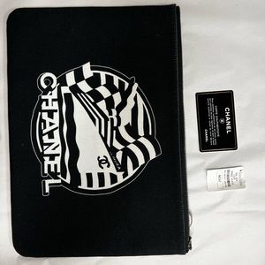 Chanel Canvas Pouch